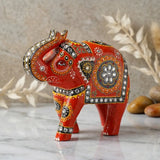 Desi Archies Handcrafted Orange Elephant
