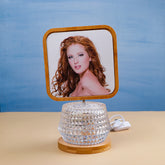 Aesthetic Squared LED Wooden Glass Frame