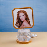 Aesthetic Squared LED Wooden Glass Frame