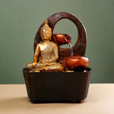 Peaceful Buddha Water Fountain Showpiece