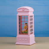 Romantic Couple Telephone Booth Showpiece