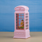 Romantic Couple Telephone Booth Showpiece