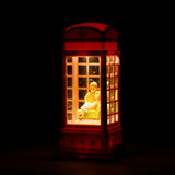 Romantic Couple Telephone Booth Showpiece