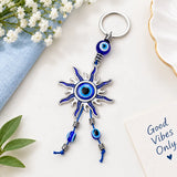 Beaming Evil Eye Keychain