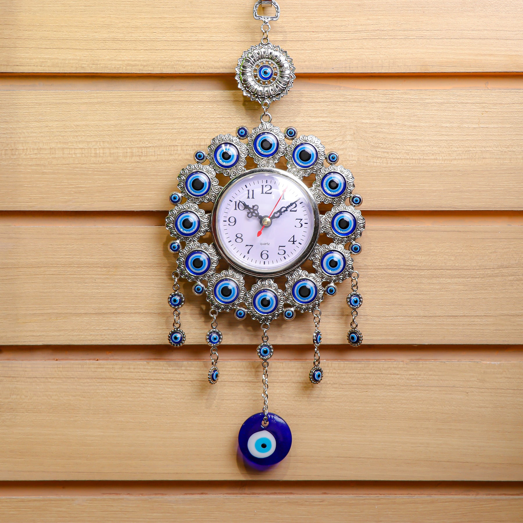 Charming Evil Eye Hanging Clock