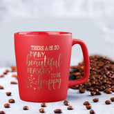 Red Quoted Ceramic Coffee Mug