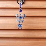 Butterfly Charm Evil Eye Keychain