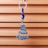 Protective Peacock Evil Eye Keychain