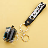 Panda in a Jar Liquid Glitter Keychain