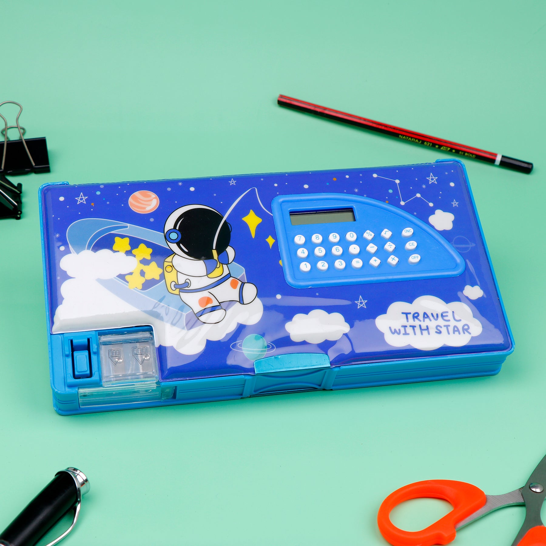 Space Astronaut Mechanical Pencil Box