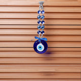 Blue Sequines Chained Evil Eye Hanging