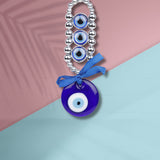 Silver Beaded Evil Eye Hanging