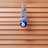 Silver Beaded Evil Eye Hanging