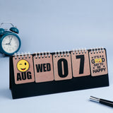 Emoticon Desk Top Calendar 2026 with Quotes with envelopes