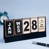 Corporate Desk Top Calendar 2026 with Quotes with envelopes