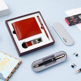 Archies Brown Wallet Set With Pierre Cardin Pen