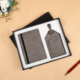 Archies Passport and ID Keeper Gift Set Grey