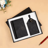 Archies Passport and ID Keeper Gift Set Black