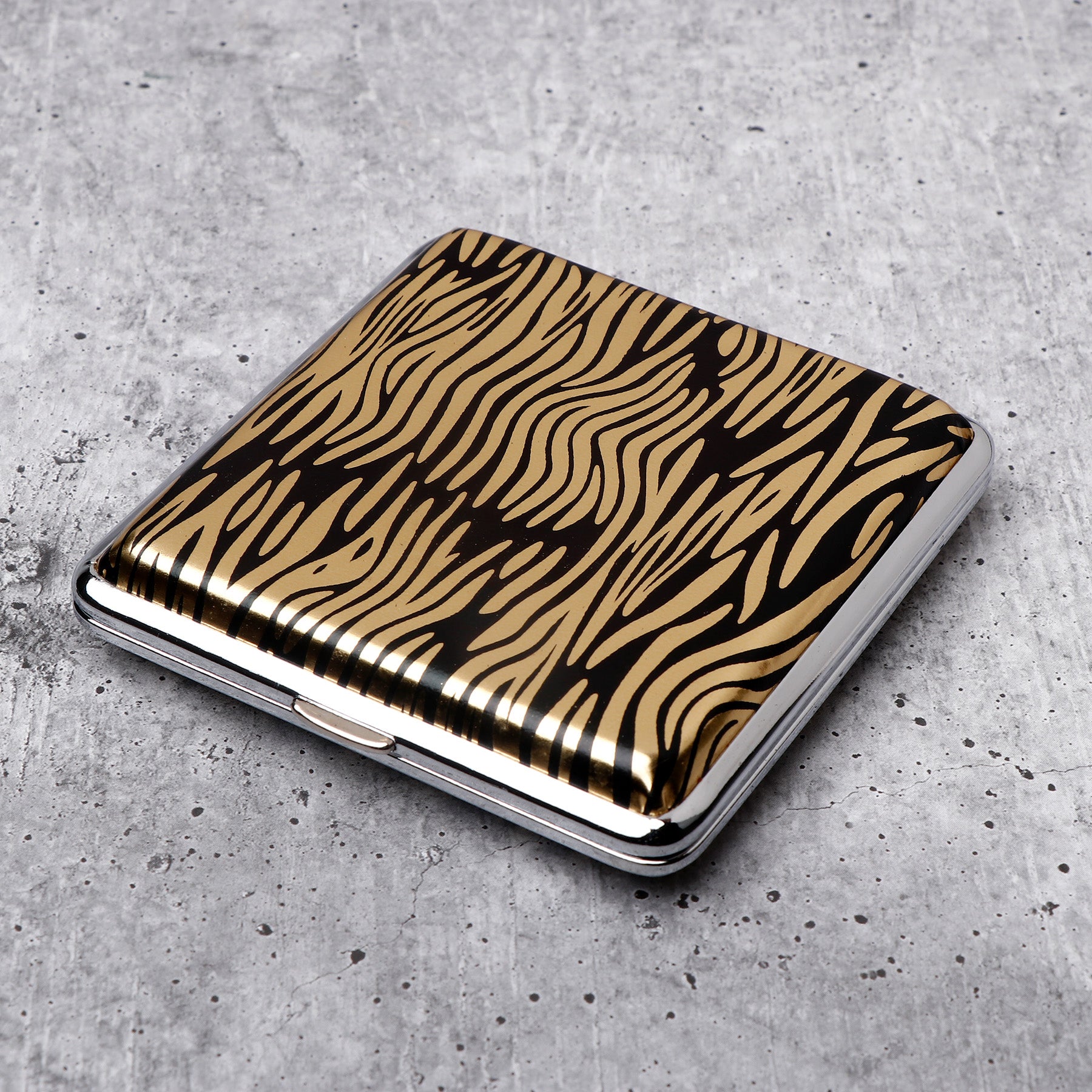 Wild Stripes Cigarette Case Golden
