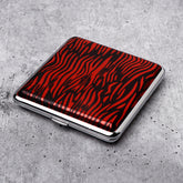 Wild Stripes Cigarette Case Red