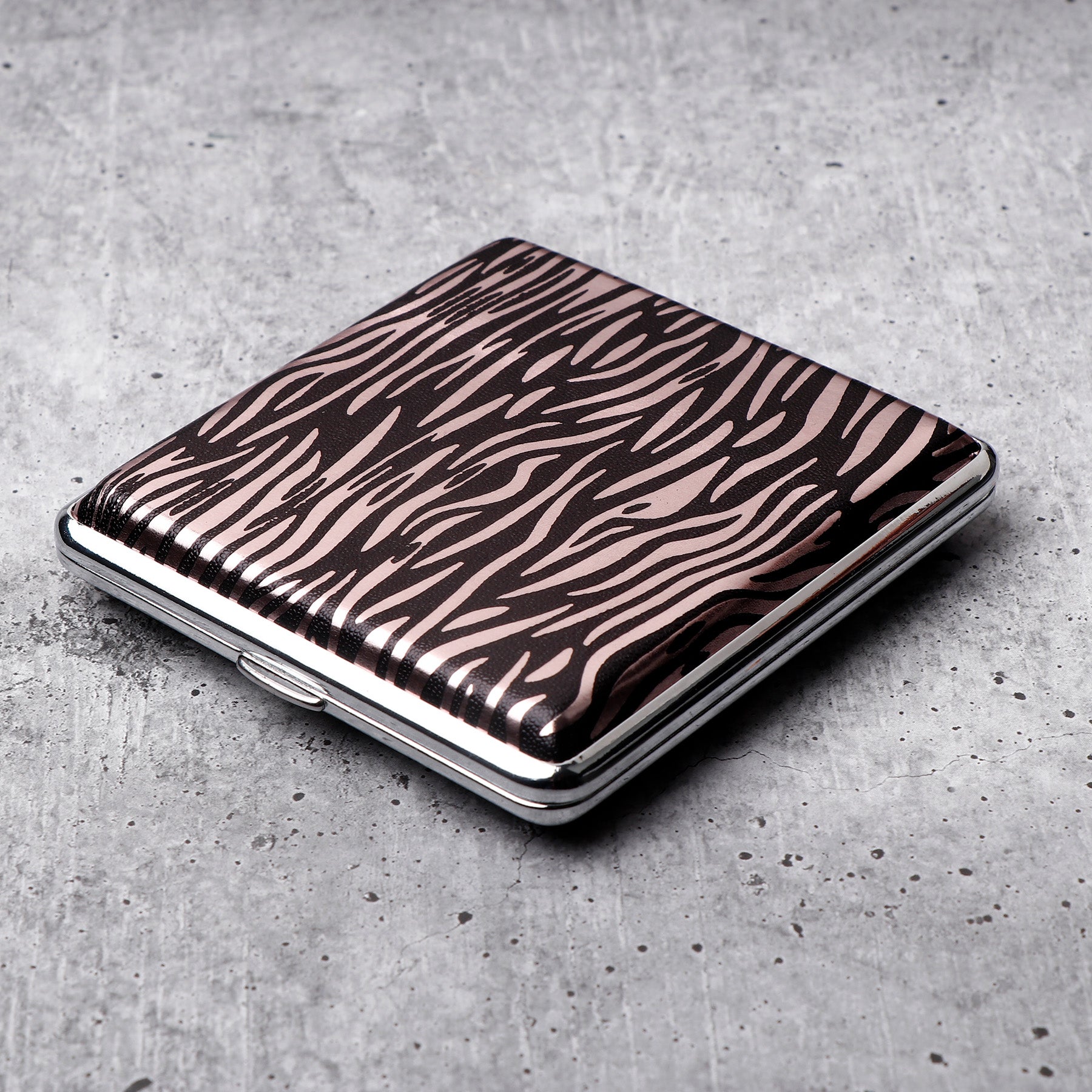 Wild Stripes Cigarette Case Brown