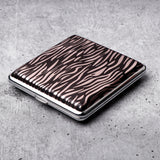 Wild Stripes Cigarette Case Brown