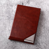 Rusty Brown Sleek Card Holder