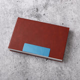 Brown Leather Sleek Card Holder