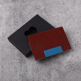 Brown Leather Sleek Card Holder
