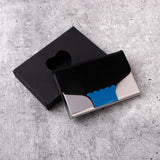 Elegant Black Sleek Card Holder