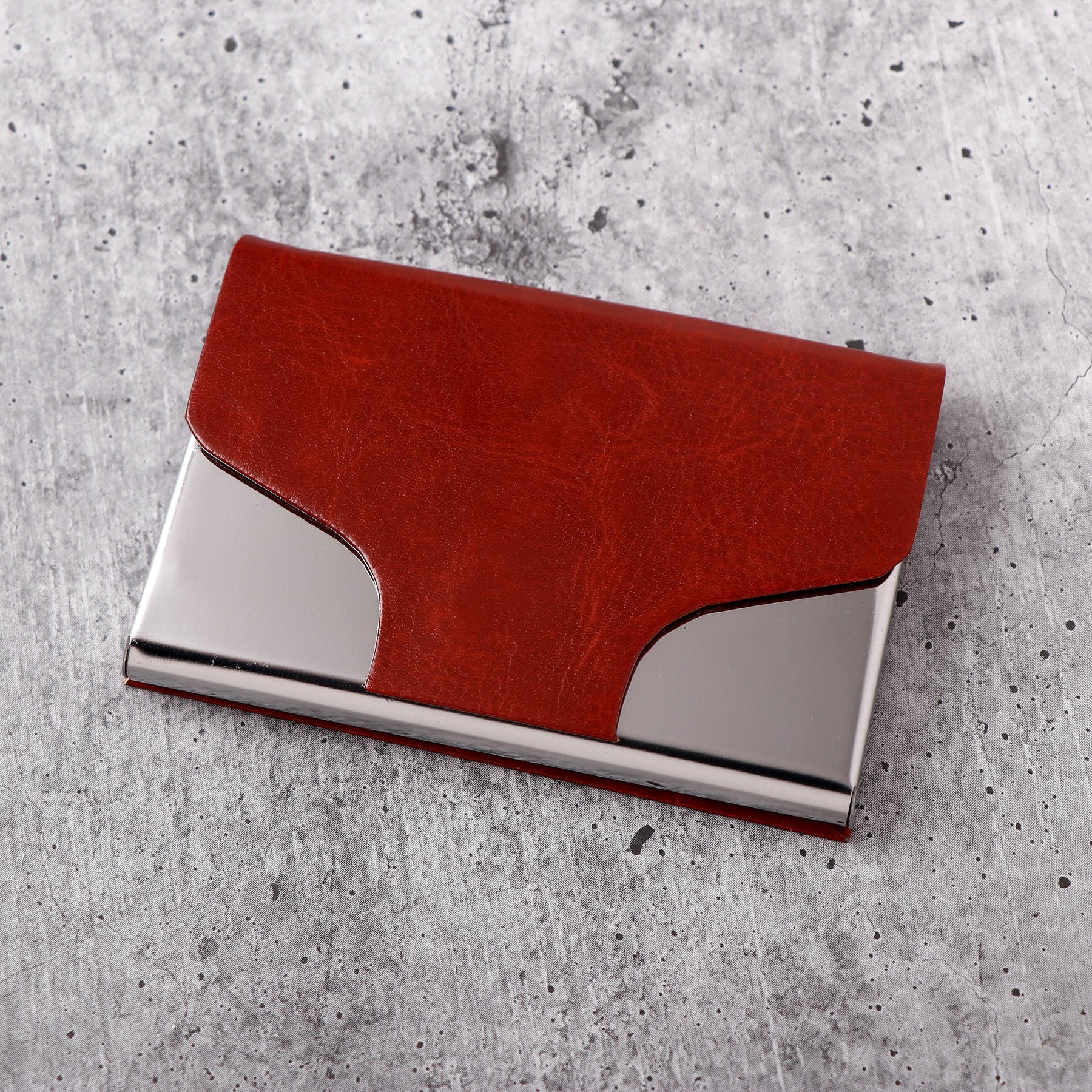 Woody Brown Sleek Card Holder
