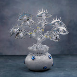 Gaze Of Protection Silver Vase