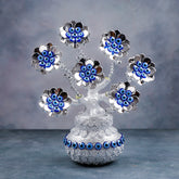 Silver Plated Evil Eye Flower Vase