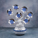 Silver Plated Evil Eye Flower Vase