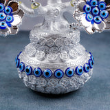 Silver Plated Evil Eye Flower Vase