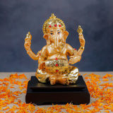 Golden Prosperity Shree Ganesha Idol