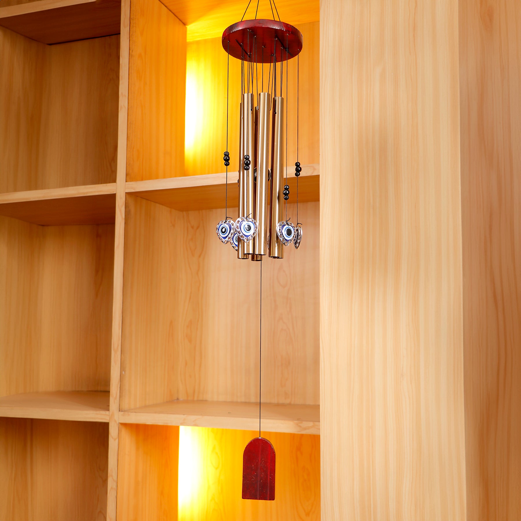 Charming Hearts Evil Eye Wind Chime