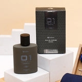 Men's Blue Tie Gift Set in Wooden Box With Perfume