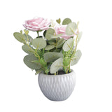 Pink Rose Artificial Flower Pot