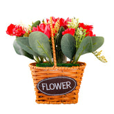 Red Roses Artificial Flower Basket