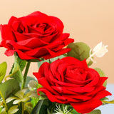 Red Rose Artificial Flower Pot