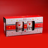 Hubby-Wifey Quoted Heart Twin Mug Set