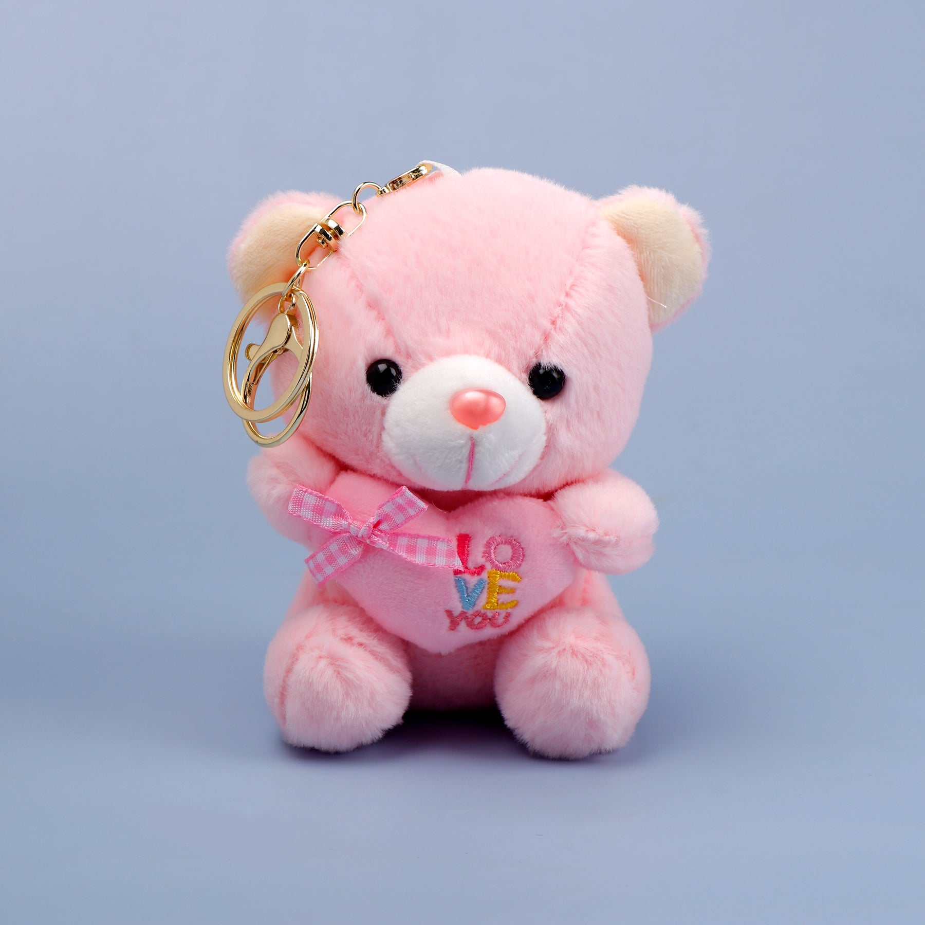 Mini Pink Bear Pulshie Keychain - Main Image