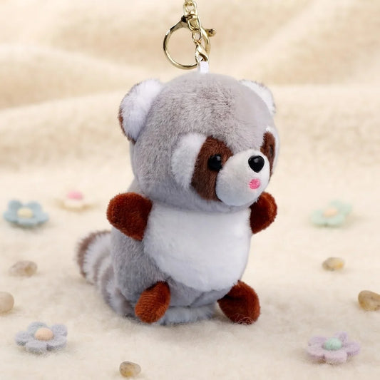 Grey Racoon Pulshie Keychain