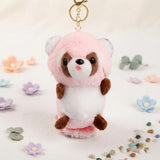 Pink Racoon Pulshie Keychain