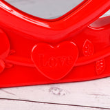 Twin Hearts Red LED Magic Mirror Photo Frame
