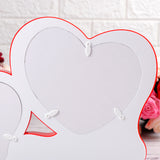 Twin Hearts Red LED Magic Mirror Photo Frame