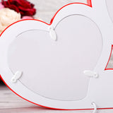 Twin Hearts Red LED Magic Mirror Photo Frame