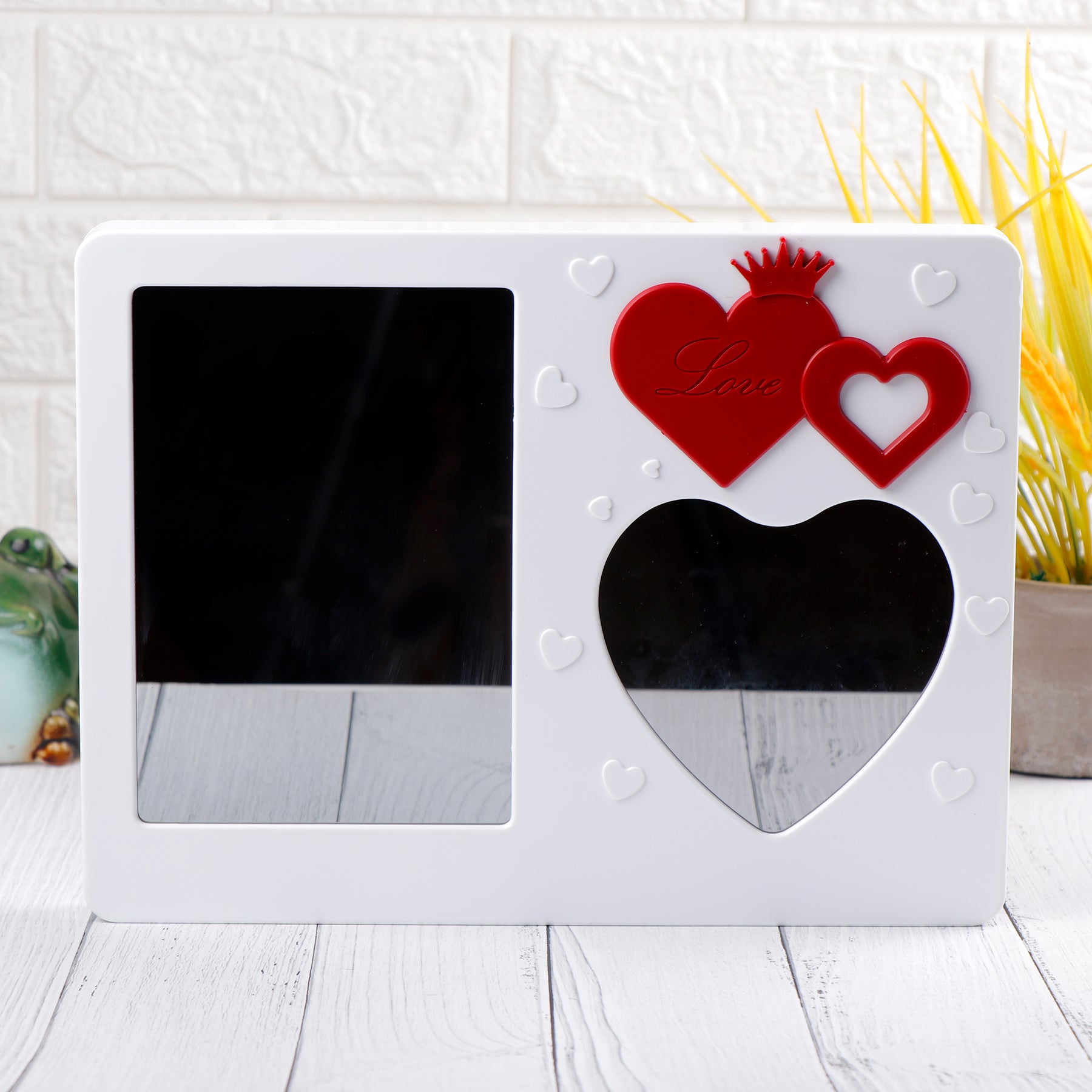 Romantic Little Hearts LED Magic Mirror Photo Frame