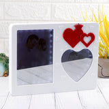 Romantic Little Hearts LED Magic Mirror Photo Frame